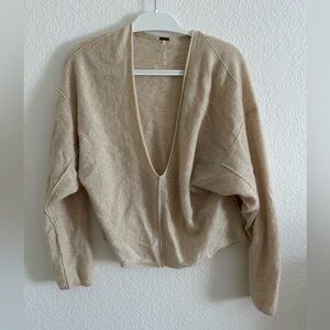 Free people deep V sweater/top